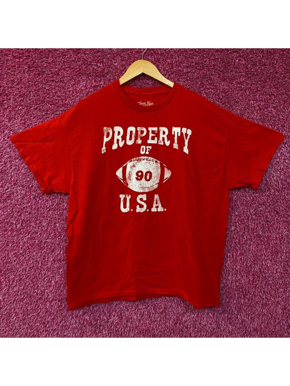 Junk Food "Property of USA" Graphic T-Shirt Large